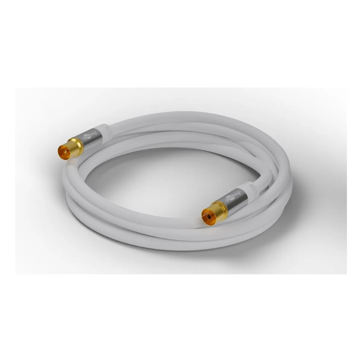 Goobay TV Antennenkabel (135 dB typ), 4x geschirmt