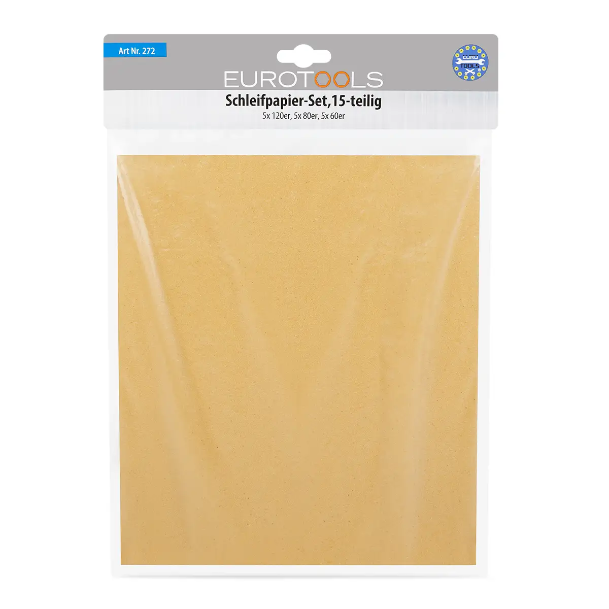 Eurotools Schleifpapier 15-tlg.