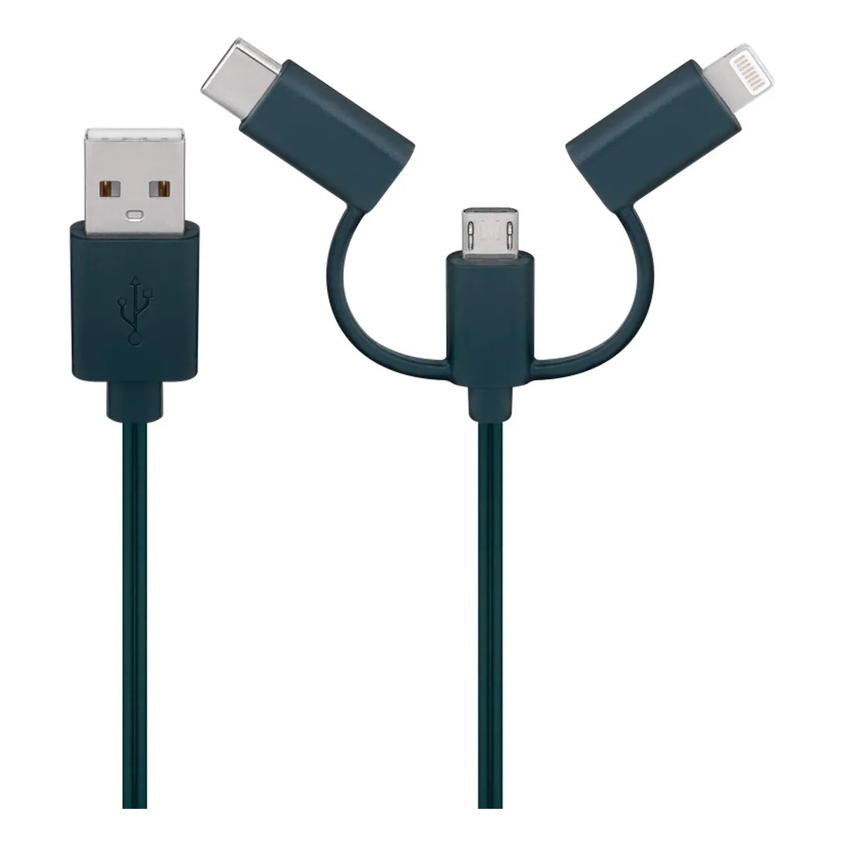 Goobay Smartphone-USB-Ladekabel mit LED-Leuchten