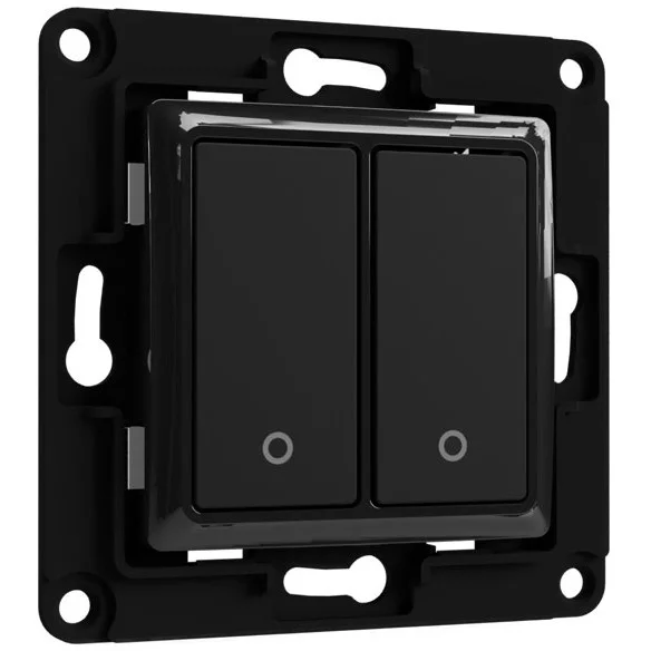 Home Shelly Accessories “Wall Switch 2“ Wandtaster 2-fach Schwarz