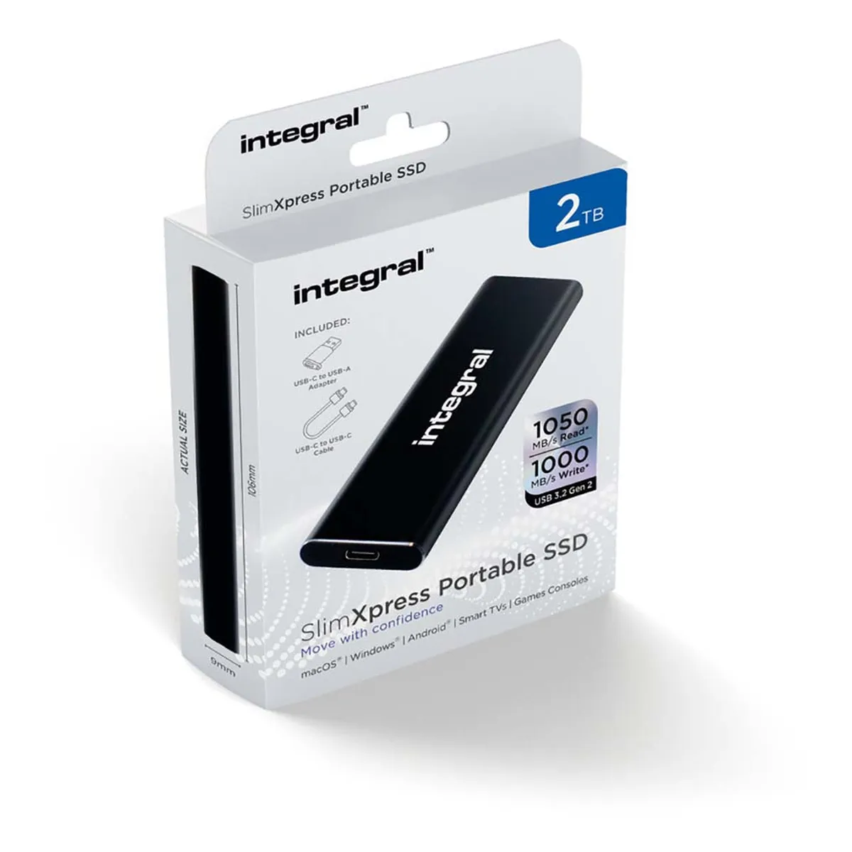 Integral 2 TB SlimXpress tragbare SSD