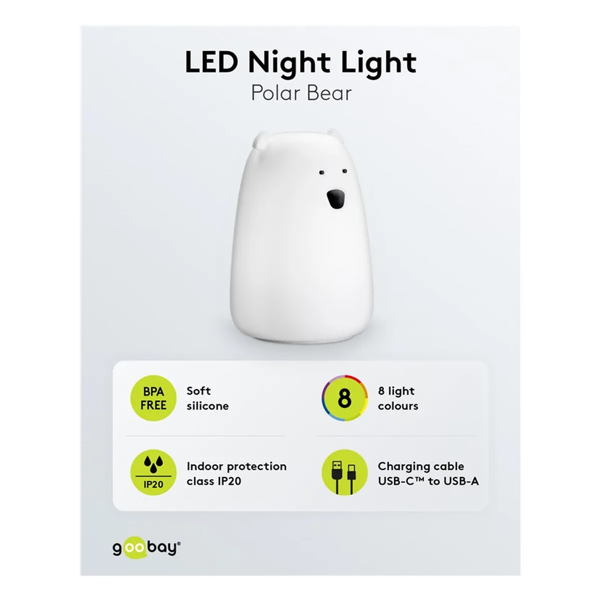 Goobay LED-Nachtlicht “Eisbär“