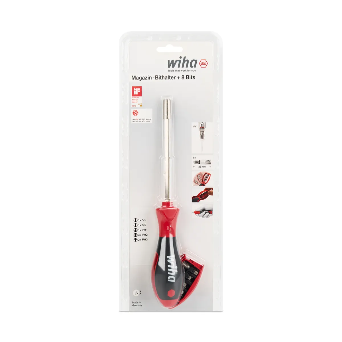 Wiha Schraubendreher mit Bit Magazin 
