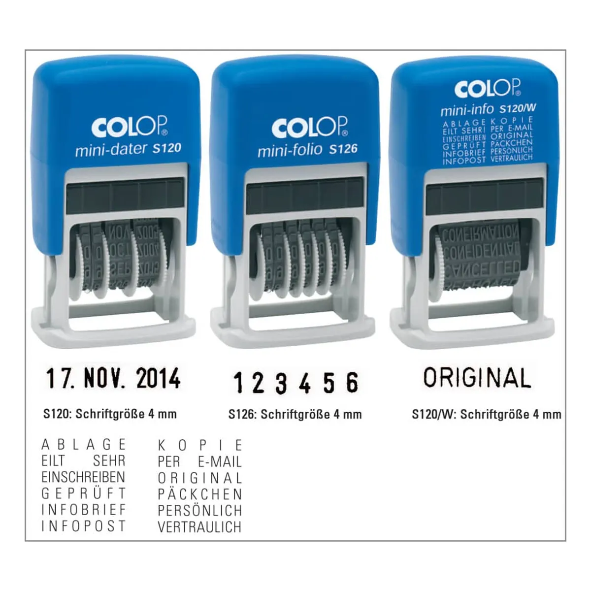 COLOP Mini-Dater - 4 mm S120 Datumstempel