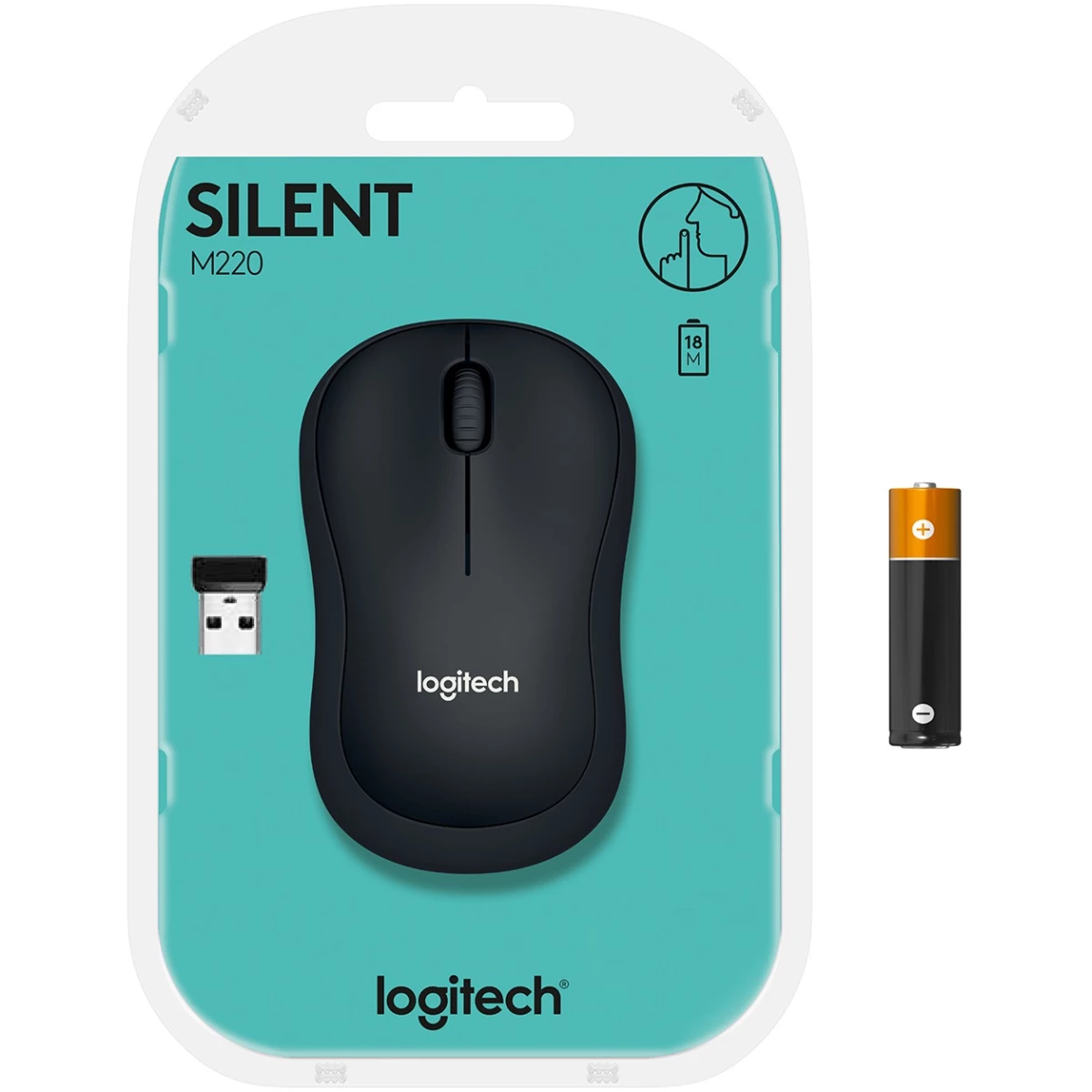 Logitech M220 Silent Mouse black