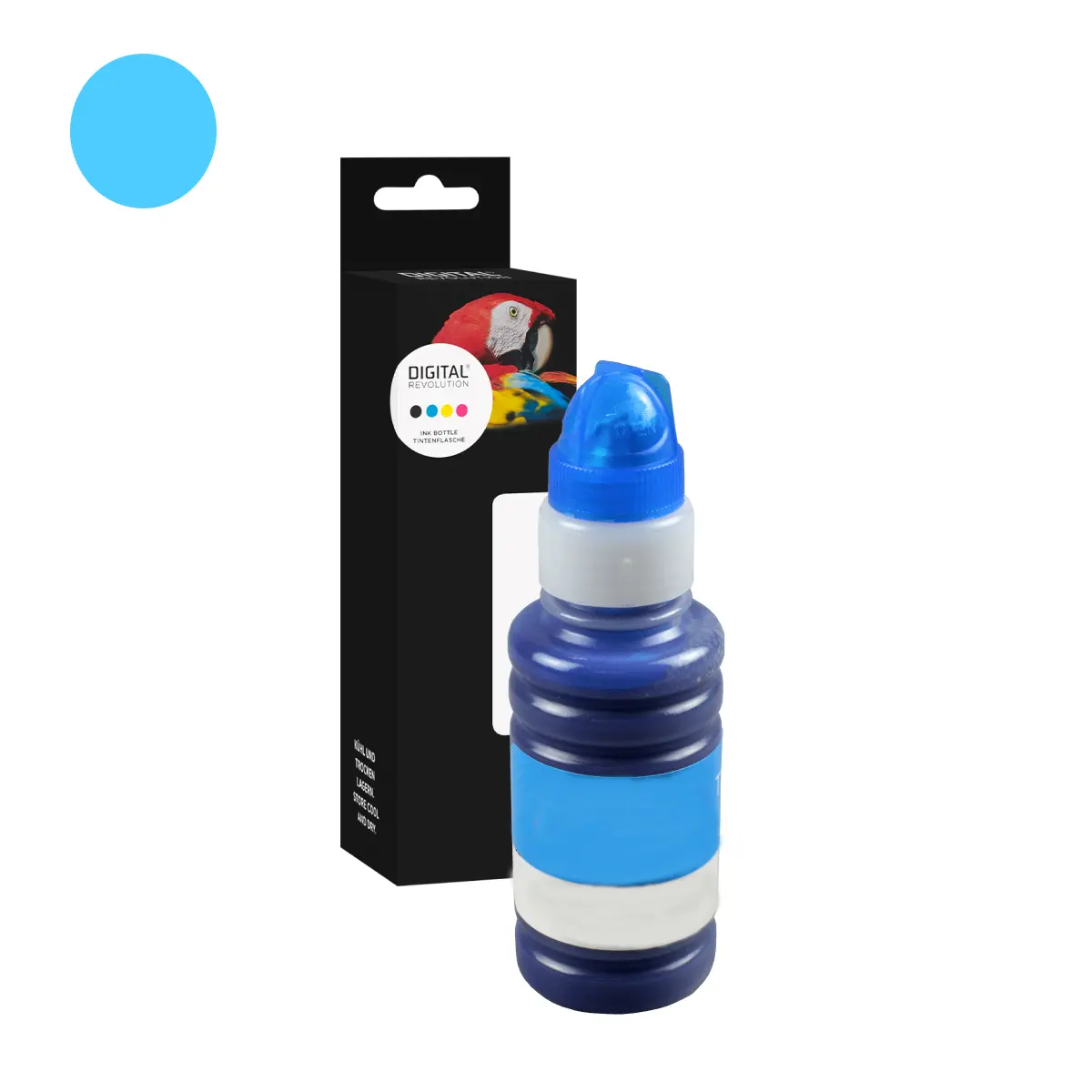 Brother BT-5000 - alternative Tinte 'cyan' 70 ml | 7.000 Seiten - Digital Revolution