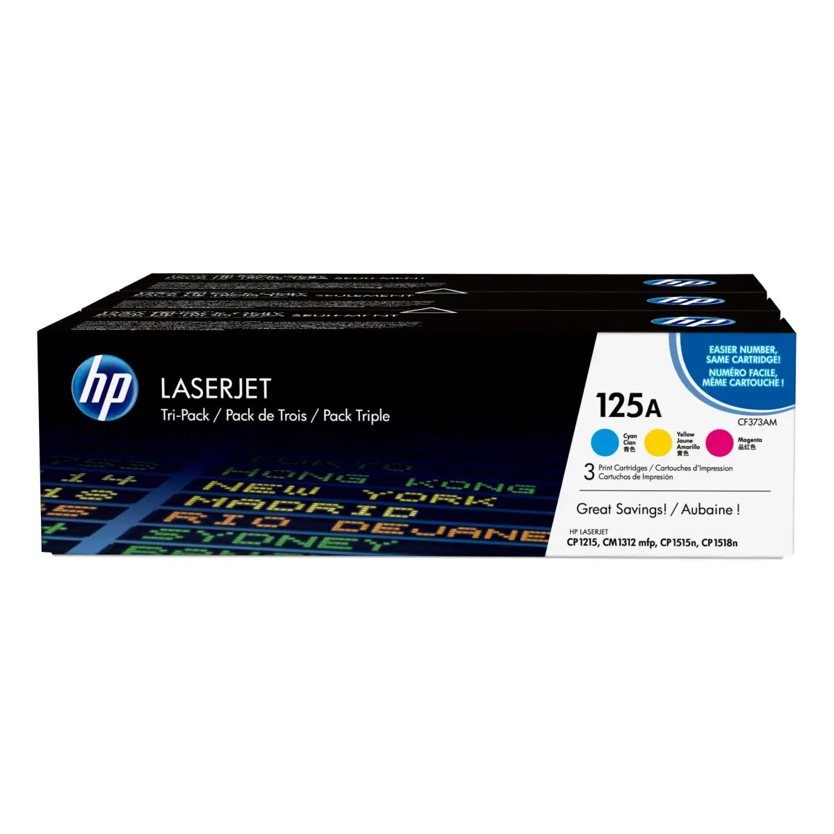 HP 125A Toner MultiPack cyan magenta gelb 4.200 Seiten (CF373AM)