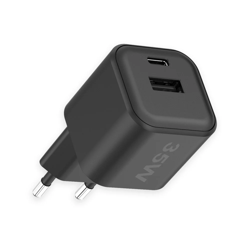 Netzteil MINI GaNto 35W Type-C PD + USB-A FC schwarz