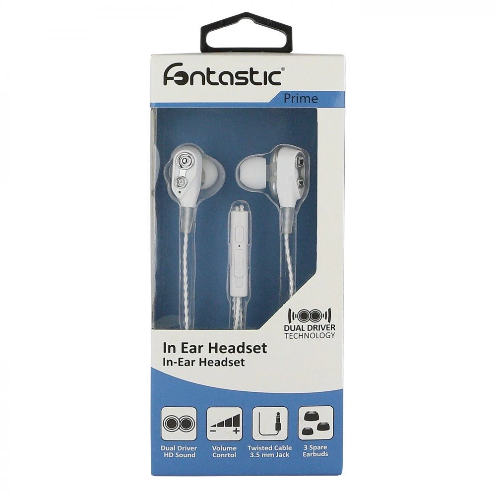 Fontastic In-Ear Headset Duett, 2 hochauflösende Treiber weiss