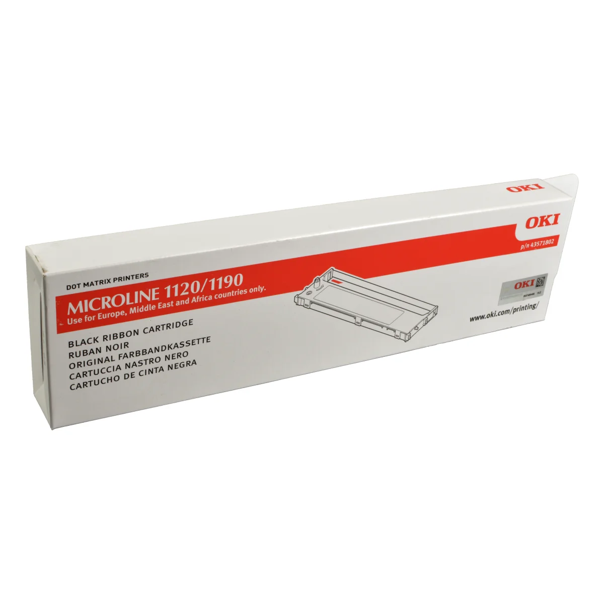 OKI Hersteller-Farbband Nylon schwarz 4 Mio