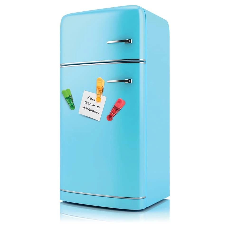 Wedo Notizhalter Magnet GLOSSY - 4 Stück, sortiert