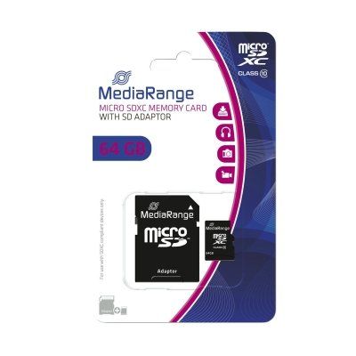 Micro SDXC Speicherkarte 64GB Klasse 10 SD-Karten Adapter