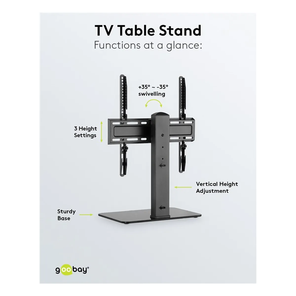 Goobay TV-Standfuß Basic Fix