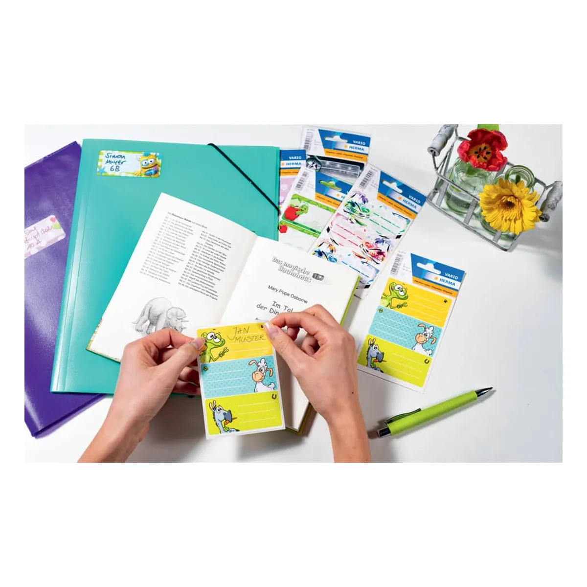 Herma Schuletiketten Social Icons