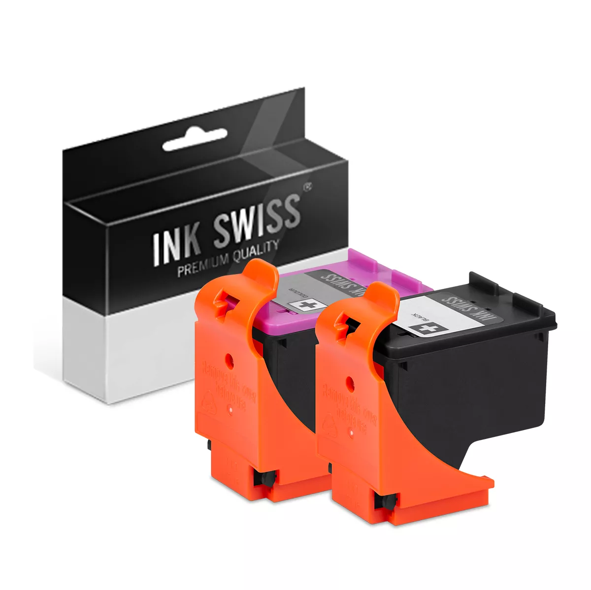 HP 62 - alternative Patrone MultiPack 'schwarz + farbig' 36 ml - InkSwiss