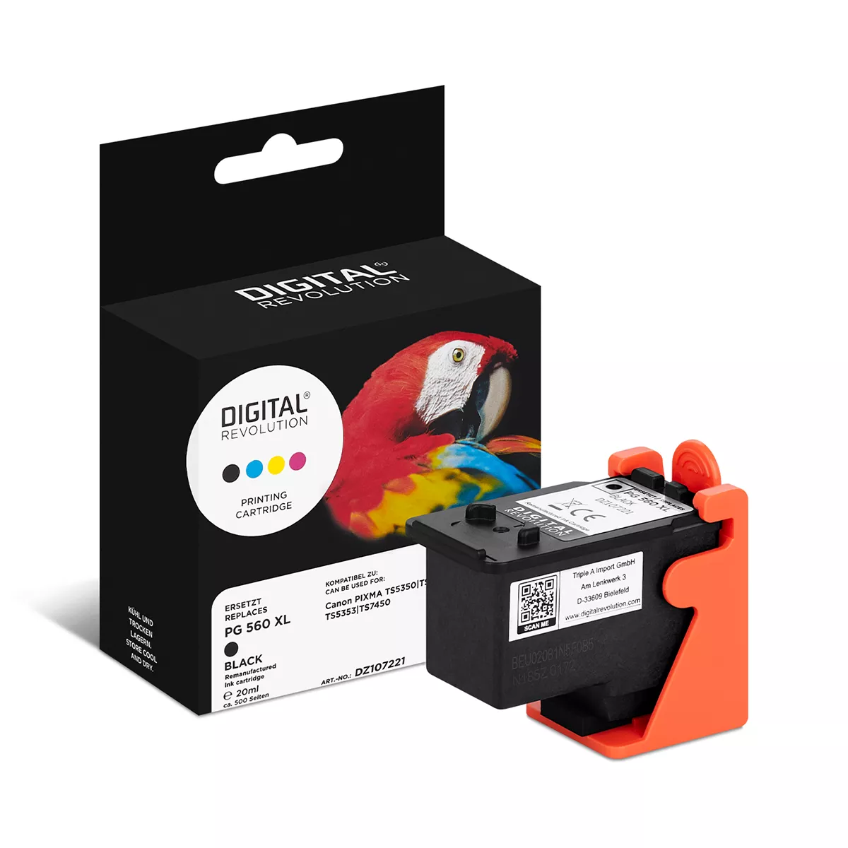 Canon PG-560 Schwarz Alternative Patrone 20 ml – Digital Revolution