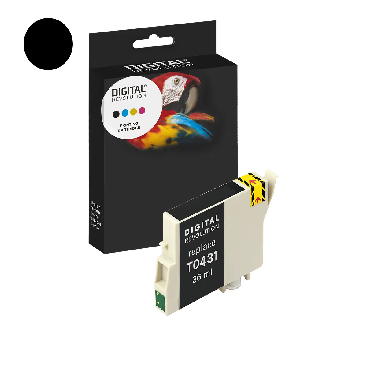 Alternative Tintenpatrone Epson T0431 Schwarz – Digital Revolution