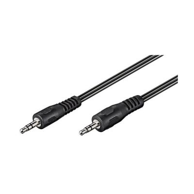 Goobay Audio Verbindungskabel AUX, 3,5 mm stereo, Flachkabel