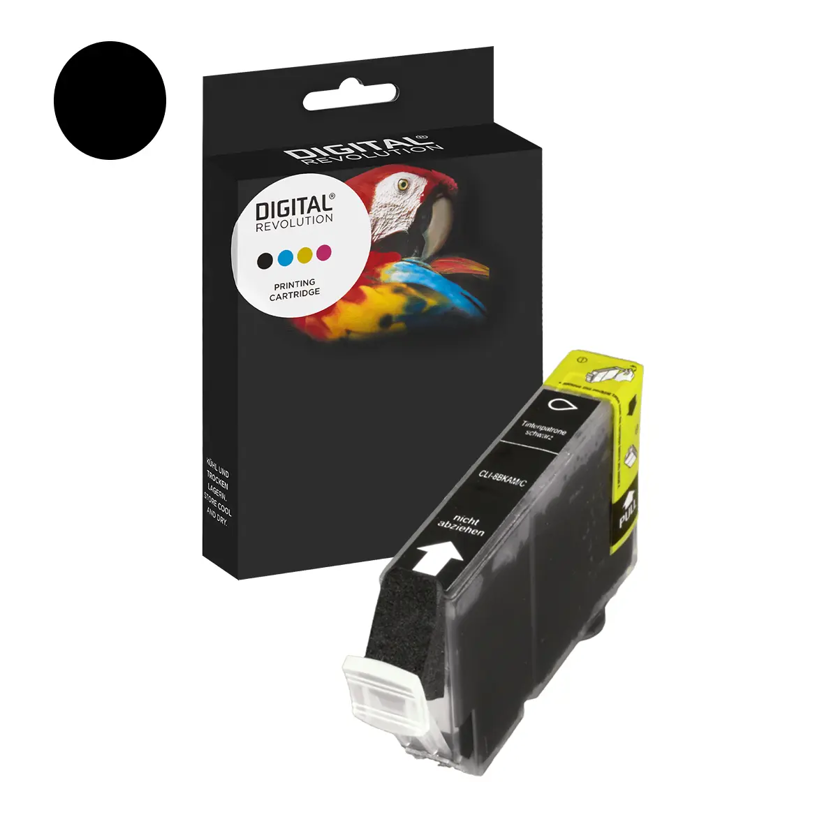 Canon CLI-8 BK - alternative Patrone 'schwarz' 14 ml | 5.025 Seiten - Digital Revolution Canon CLI-8 BK - alternative Patrone 'schwarz' 14 ml | 5.025 Seiten - Digital Revolution