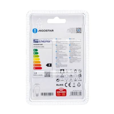 Aigostar LED 'Classic' mit Bewegungsmelder, E27, 12W