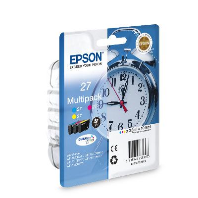 Epson Druckerpatronen MultiPack '27' CMY 3x 3,6 ml