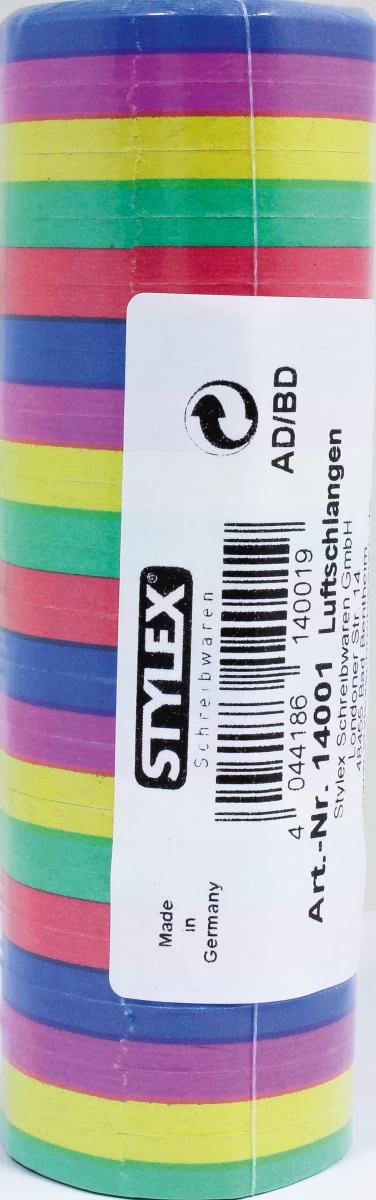 Stylex Luftschlangen, 18 Stück