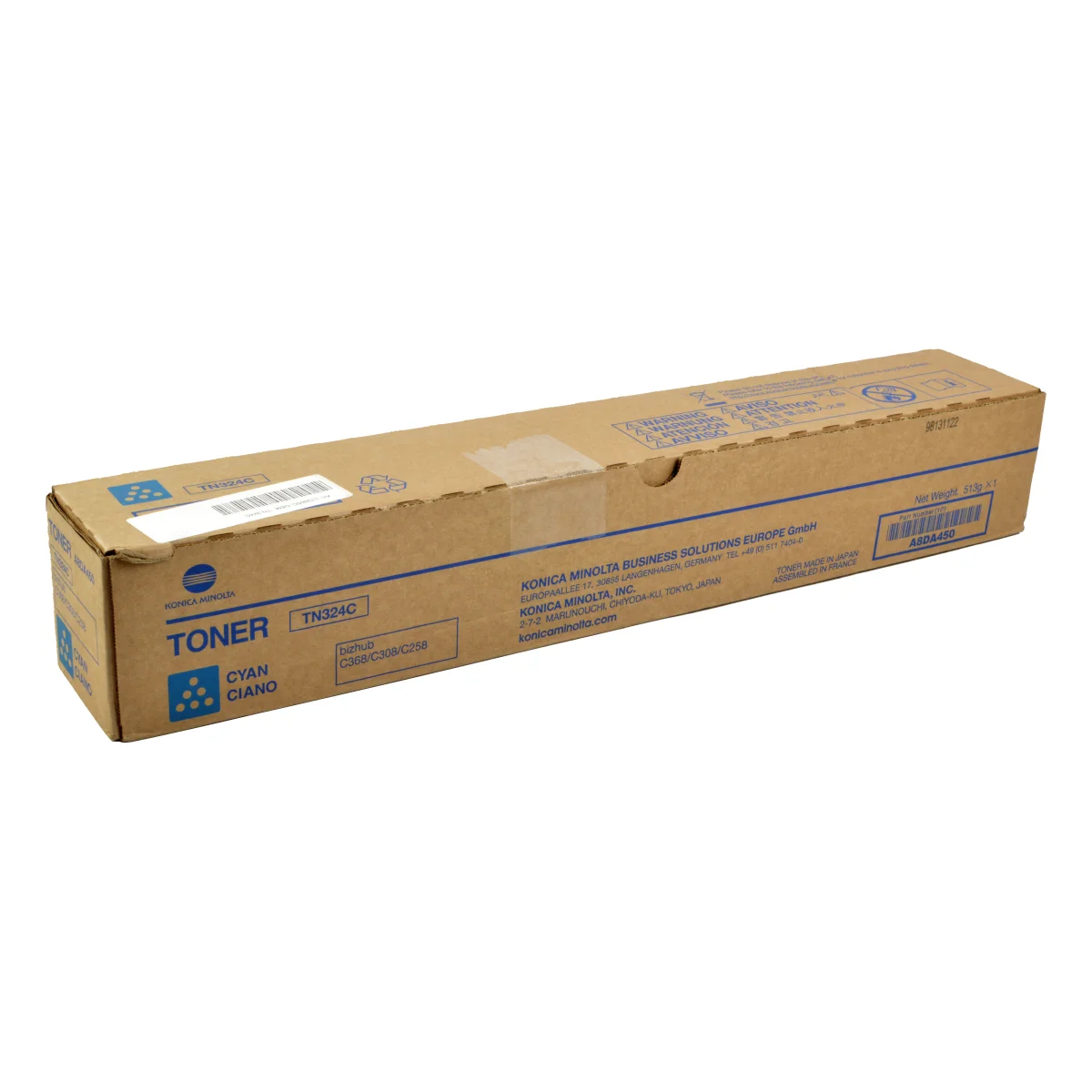 Konica Minolta TN-324C Toner cyan 26.000 Seiten (A8DA450)