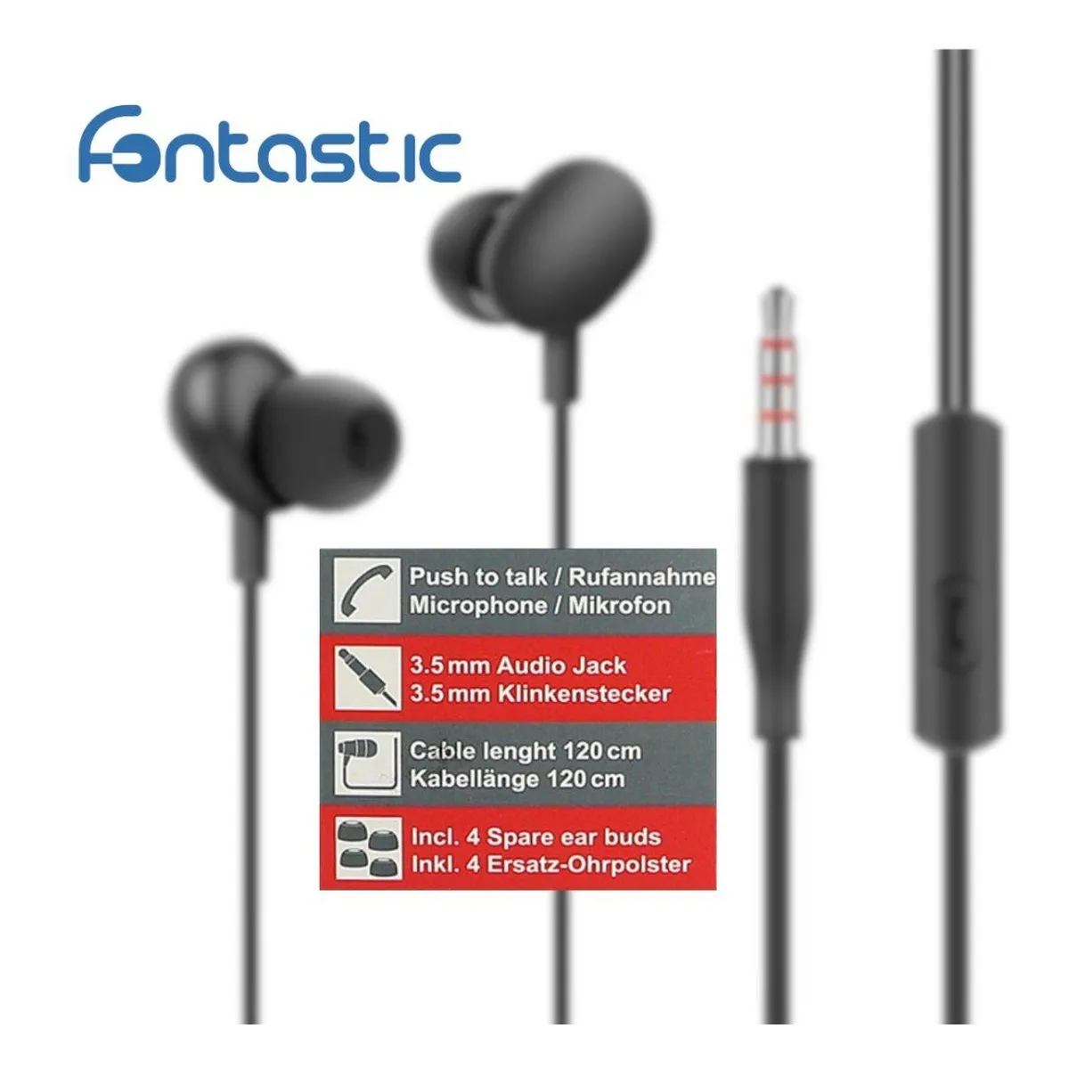 Fontastic Essential In-Ear Stereo-Headset Beans