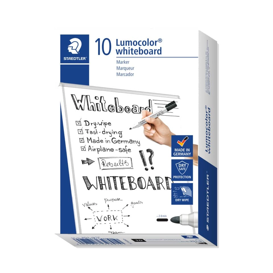 Lumocolor® 351 whiteboard marker - Rundspitze, schwarz