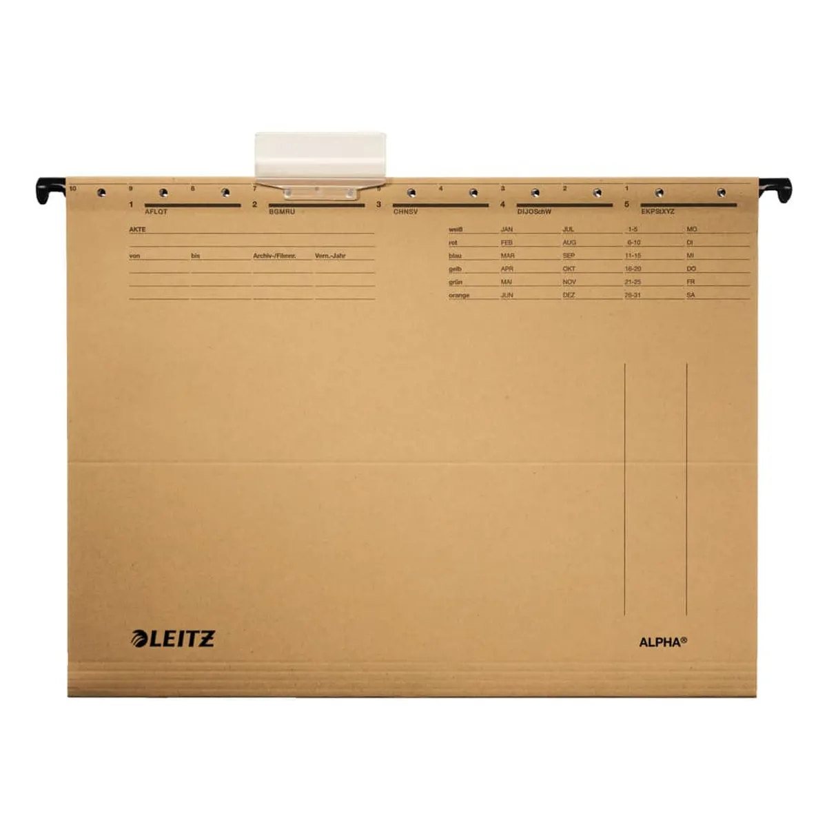 Leitz Hängemappe ALPHA® - Natronkarton, naturbraun