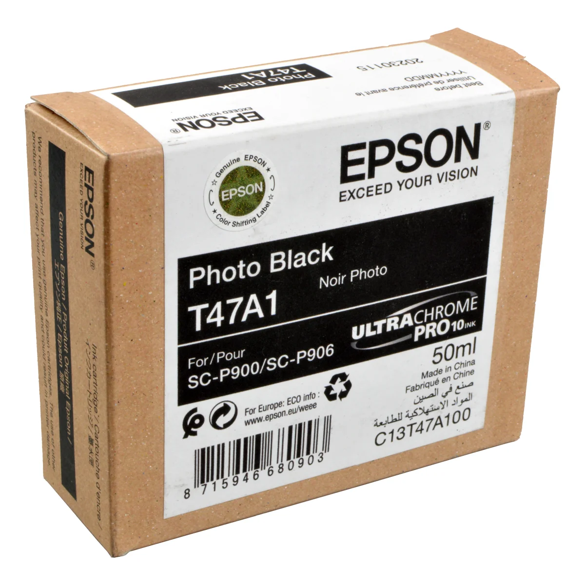 Epson Tinte C13T47A100 T47A1 foto schwarz