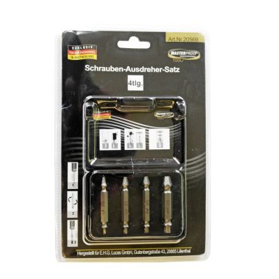 Masterproof Schrauben-Ausdreher-Satz 4-teilig