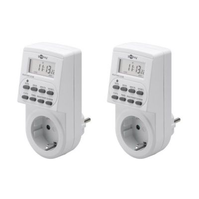 Goobay 2er-Set: Digitale Zeitschaltuhr
