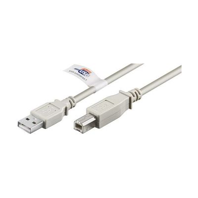 USB 2.0 Hi-Speed Kabel mit USB Zertifikat, Grau
