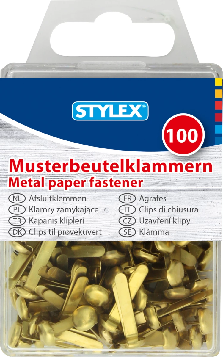 Stylex Musterklammern, gold, 100 Stück