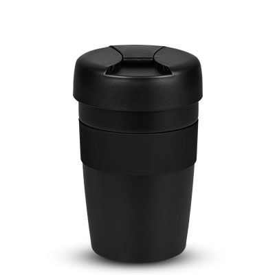 Thermobecher - 350 ml, Edelstahl, schwarz