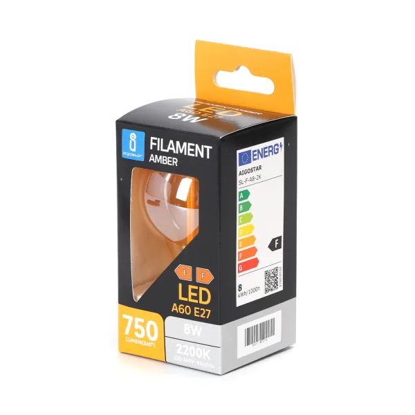 LED FILAMENT 'A60', 8W, E27