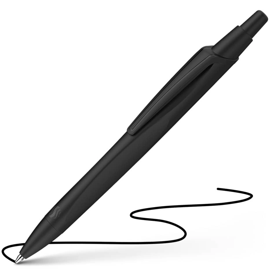 Kugelschreiber Reco - M, schwarz/schwarz