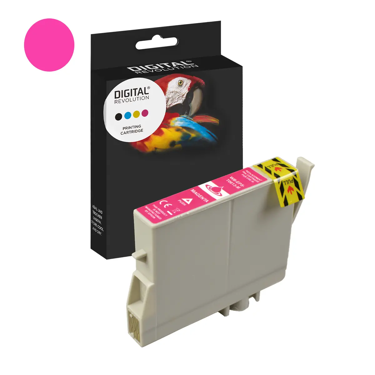 Epson T0613 - alternative Patrone 'magenta' 14 ml | 370 Seiten - Digital Revolution