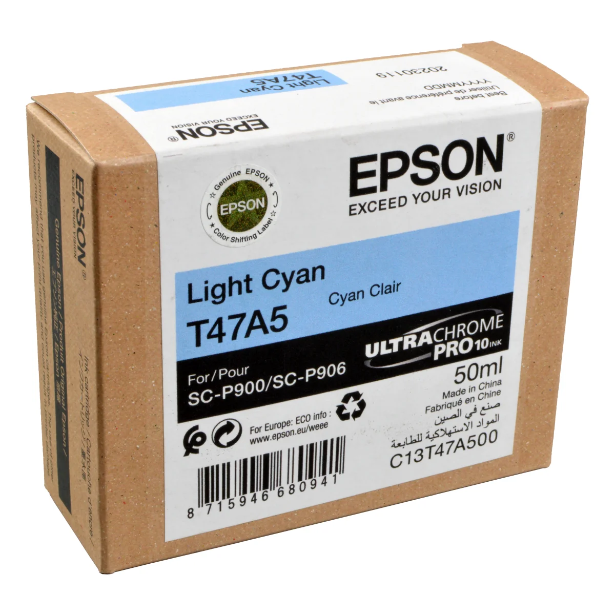 Epson Tinte C13T47A500 T47A5 light cyan