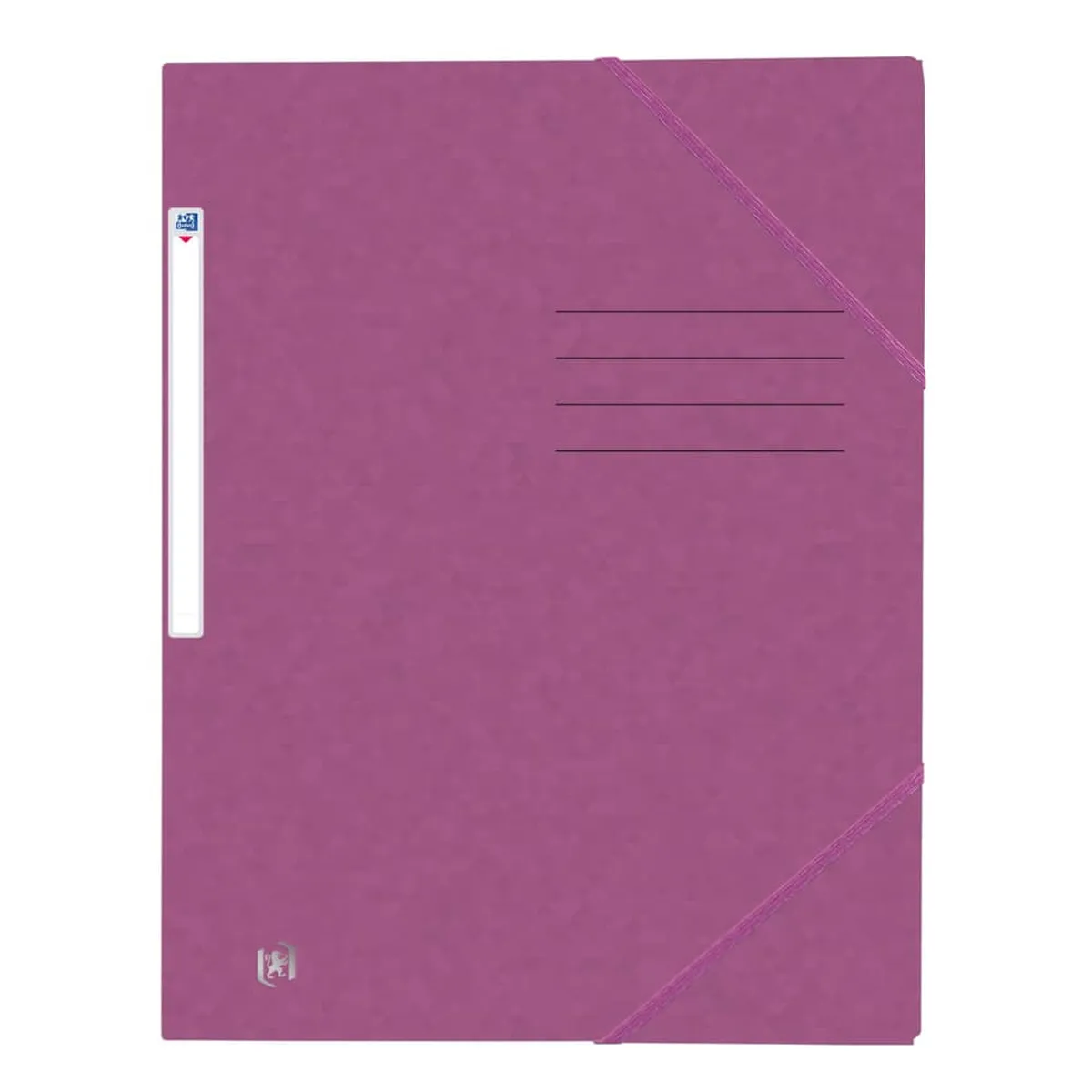 OXFORD Eckspannmappe TOP FILE+ - A4, 390 g/qm, Karton, Gummizug, violett