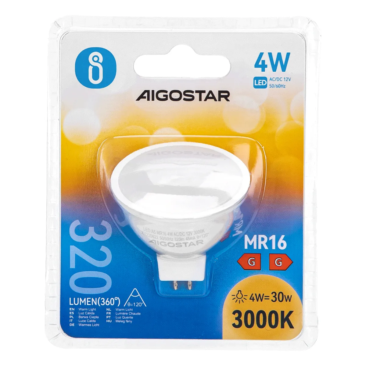 Aigostar LED Spot, 4W, MR16