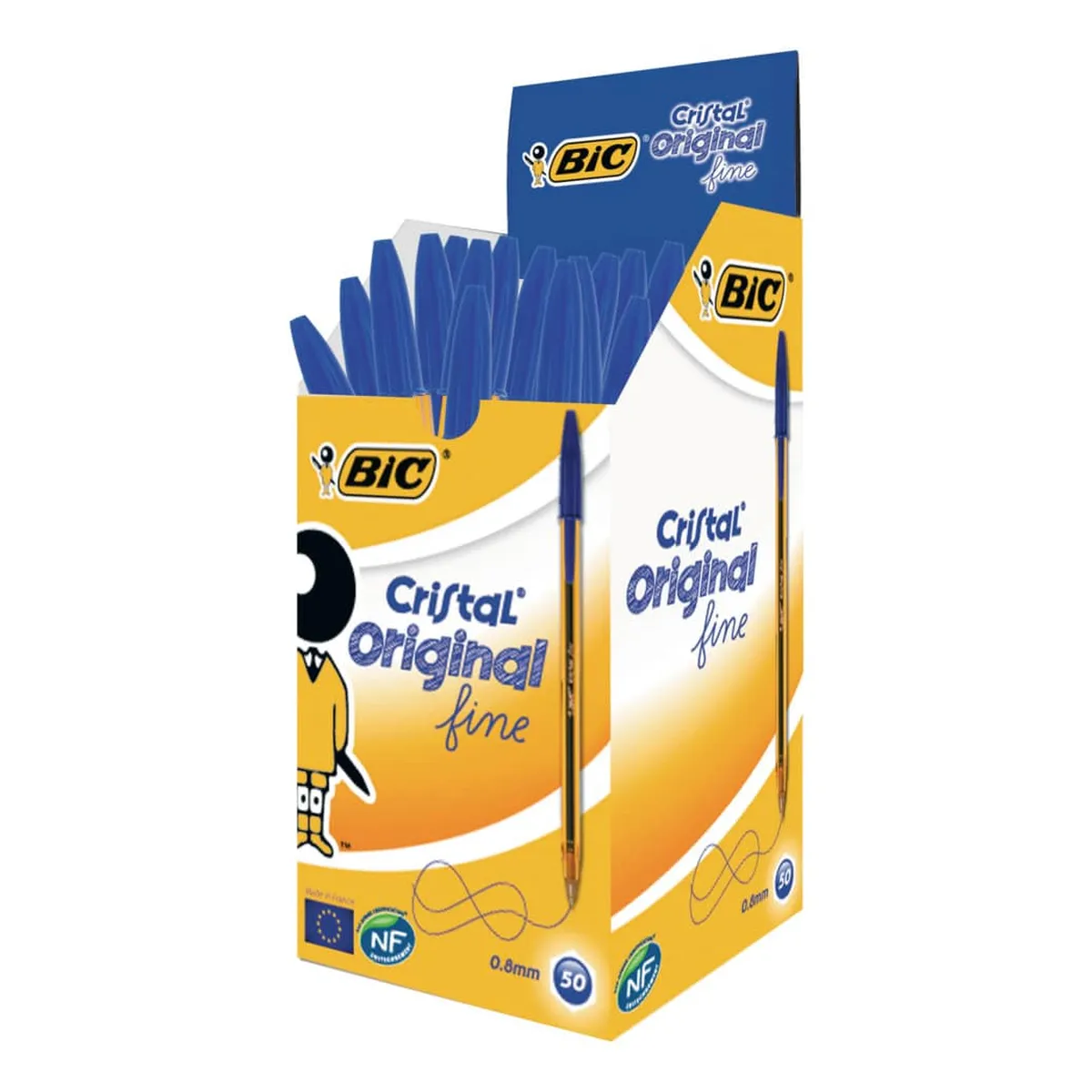 BiC Kugelschreiber Cristal® Original fine - 0,35 mm, blau (dokumentenecht)