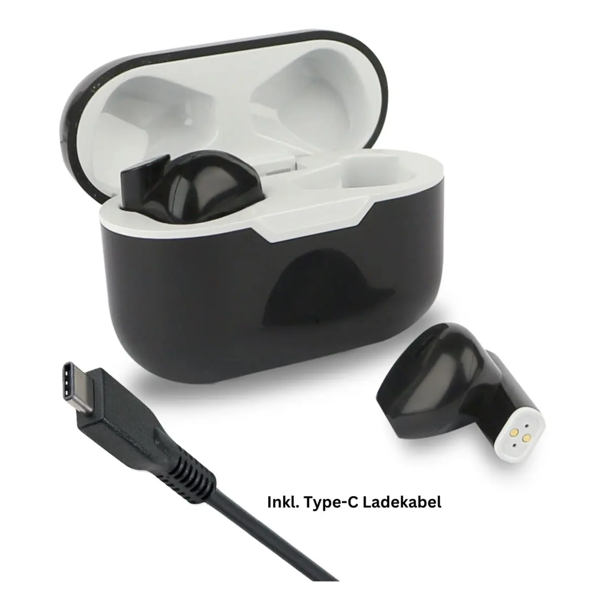 Fontastic TWS In-Ear Kopfhörer Riva inkl Ladebox, schwarz