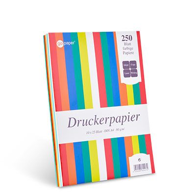Farbiges Kopierpapier, 80g/m², 250 Blatt
