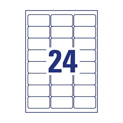 Avery Zweckform L6146-20 Etikett Sicherheit - 63,5 x 33,9 mm, weiß, 480 Etiketten, permanent, manipulationssicher