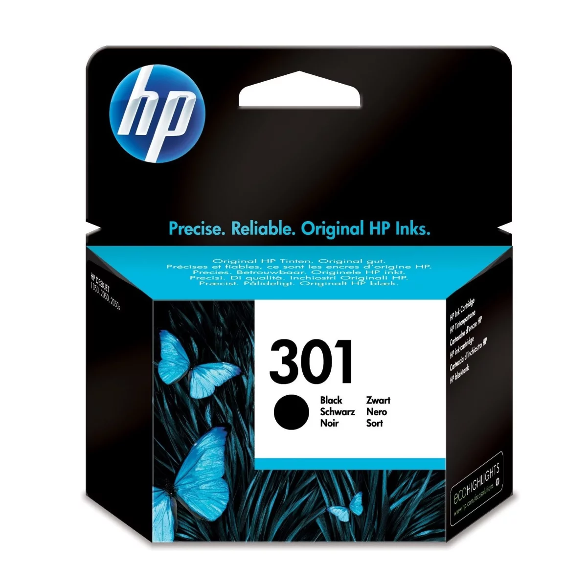 Druckerpatrone HP 301 schwarz 3 ml | 170 Seiten (CH561EE)