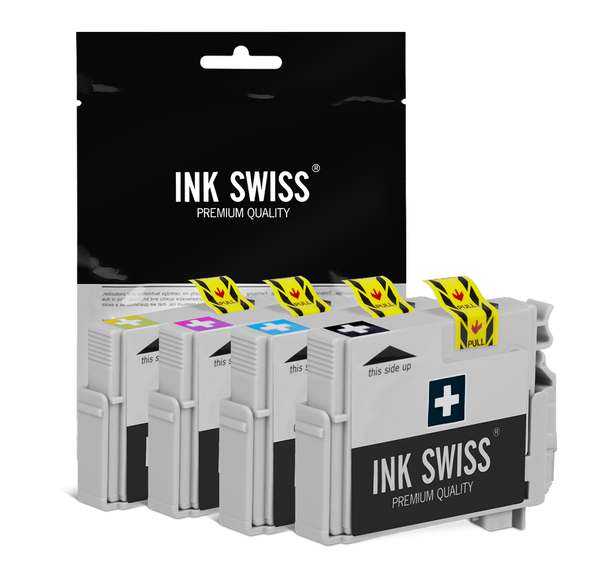 Epson T1285 - alternative Patrone MultiPack 'schwarz cyan magenta gelb' 31 ml - InkSwiss
