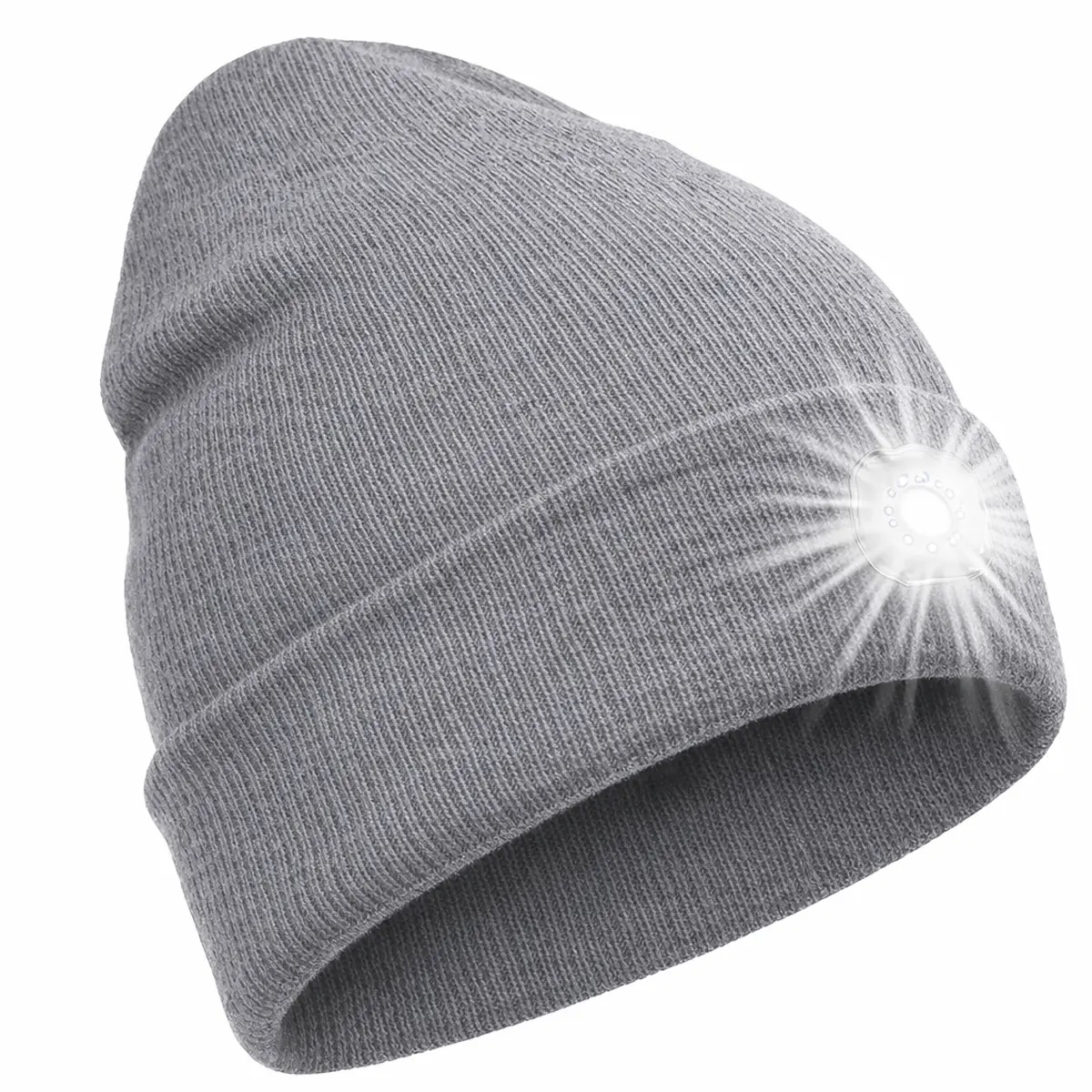 Strickmütze mit integriertem LED-Licht