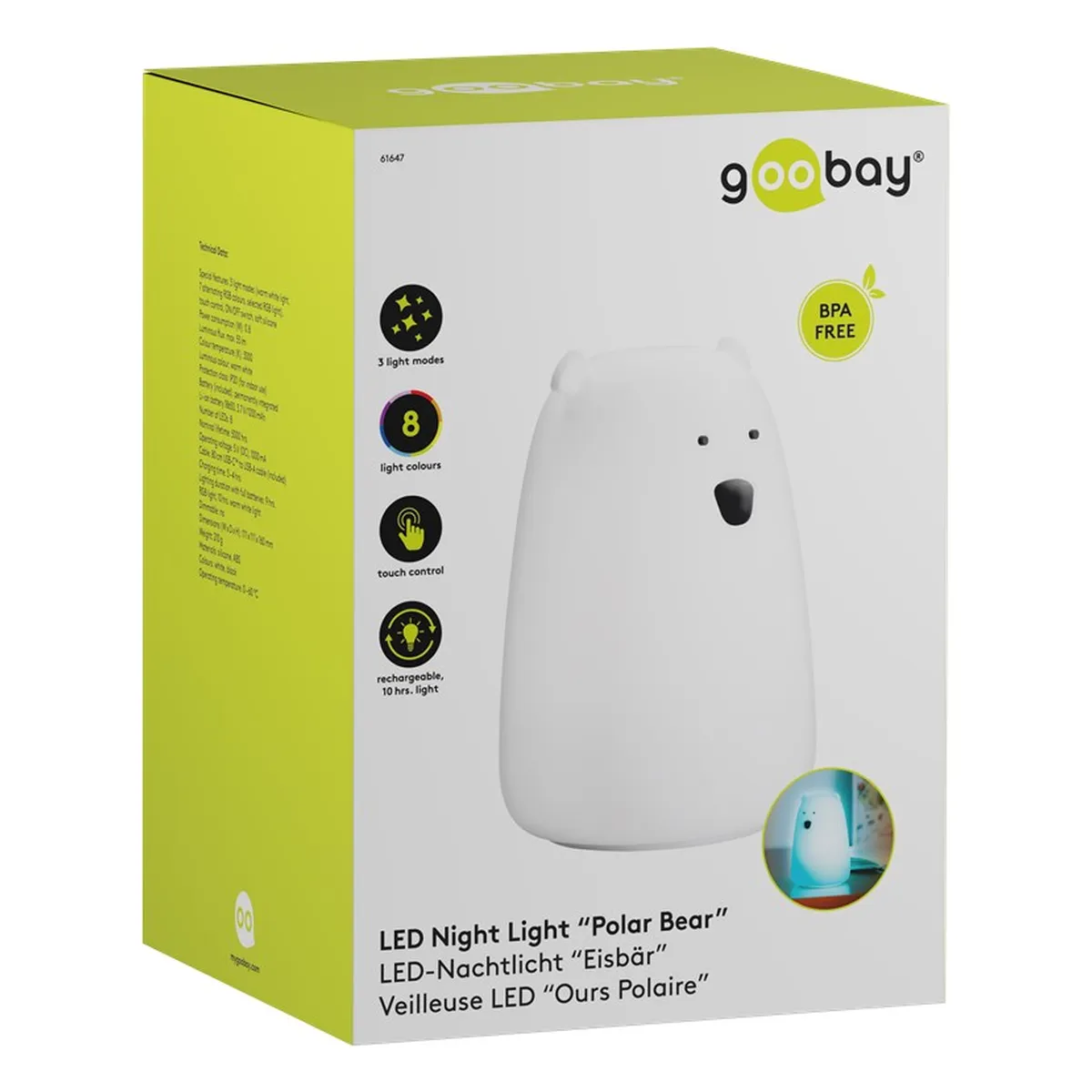 Goobay LED-Nachtlicht “Eisbär“